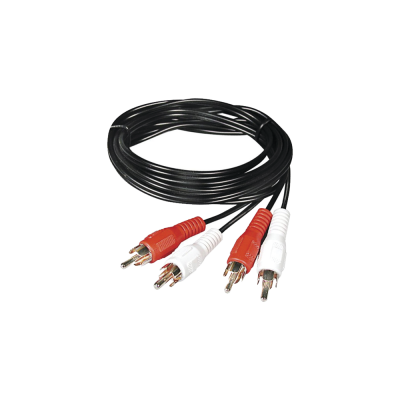 Cable RCA Macho a Macho Epcom Titanium, de 2 Metros de Longitud, 4 Plus,  para Aplicaciones