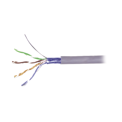 Cat5e Cable sólido LSZH Carrete Violeta 100% de los datos de cobre lote de redes Ethernet 