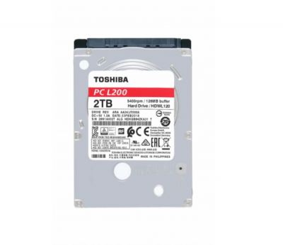 Disco Duro Interno Toshiba, 2.5", 2TB, SATA III, 5400RPM, 128MB Caché
