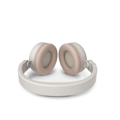 Diadema con Micrófono Headphones 2 Energy Sistem, Bluetooth, Inalámbrico,  Plegables, USB, Blanco-Beige