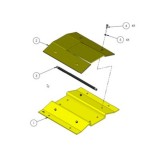 Adaptador de Picos para Barrera 1603-180 Dks Doorking, Permite Agregar Hasta 4 Secciones de 90cm de Picos Poncha Llantas a la Barrera