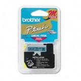 Cinta Brother M-531 Negro sobre Azul, 12mmx8m