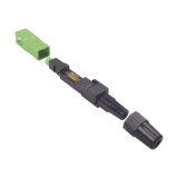 Conector rápido de fibra óptica monomodo SC/APC